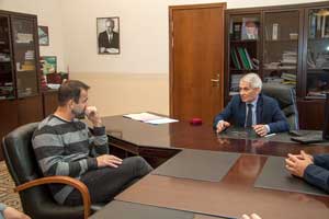 Народный  артист России Дмитрий Певцов посетил Первую в мире АЭС.