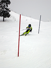 Юный участник на трассе