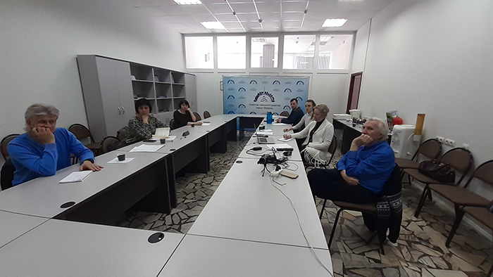 Общее фото участников открытого первенства ФЭИ по горным лыжам