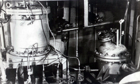 Первый стенд с натрием. 1953 г.