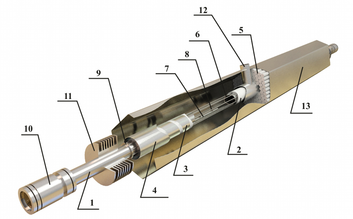 Конструкция гелий-кадмиевого ЛАЭЛа.