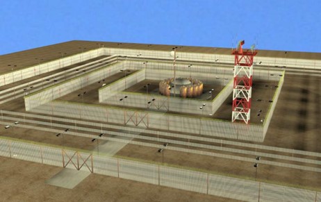 Общий вид ядерногоэнергетического источника РИФМА с системой физической защиты